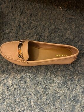 Coach Tan Leather Bit Loafers